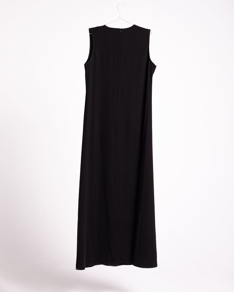 Basic Sleeveless Dress Black CODE 1