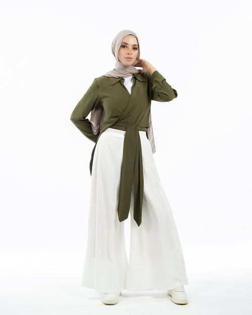 Wrap Chemise Olive