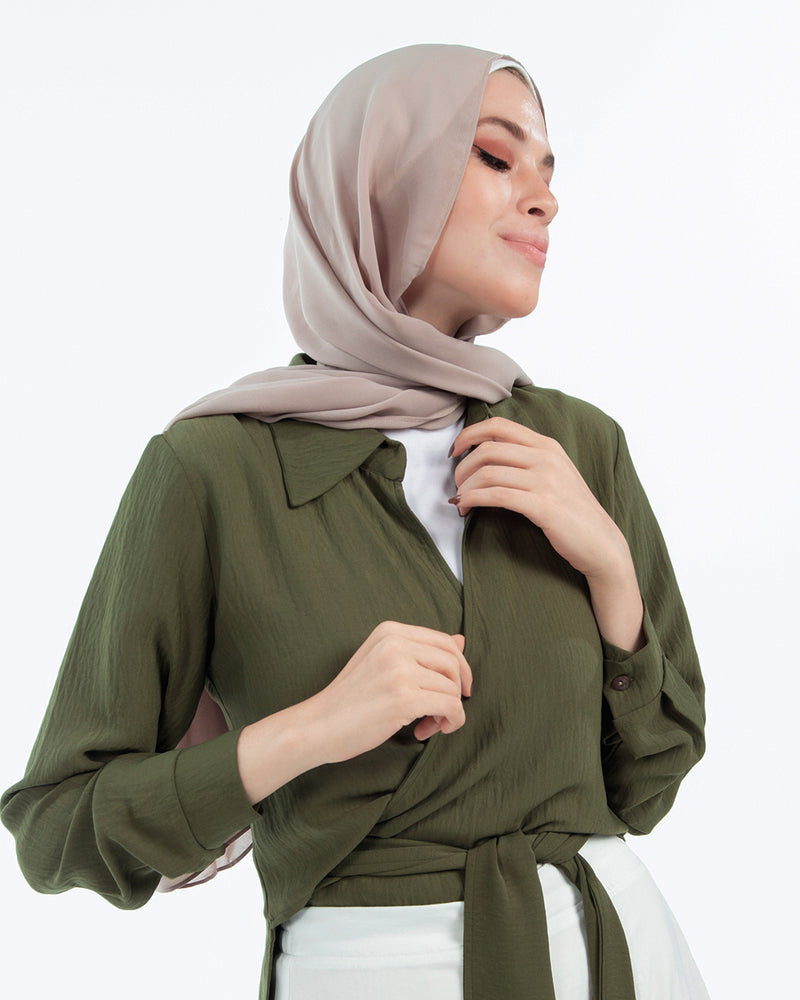 Wrap Chemise Olive