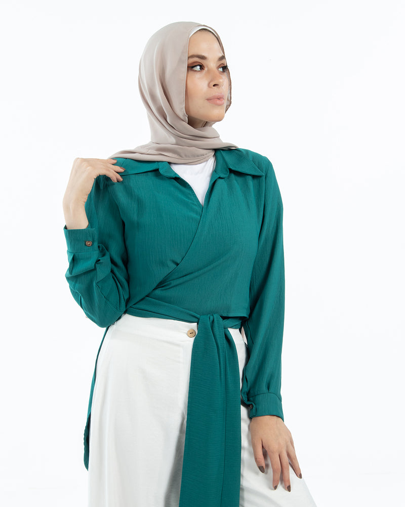 Wrap Chemise Teal