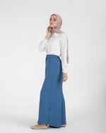 Linen Wide leg pants Blue