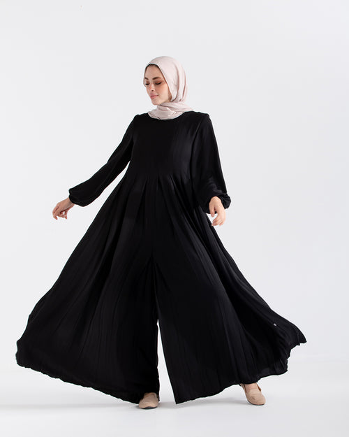 Pleated Jumpsuit Black
